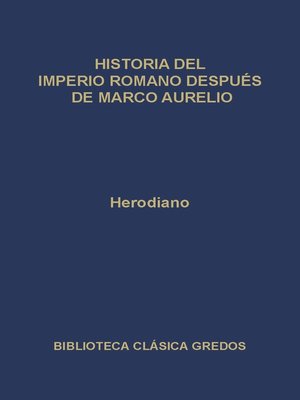 cover image of Historia del Imperio Romano después de Marco Aurelio